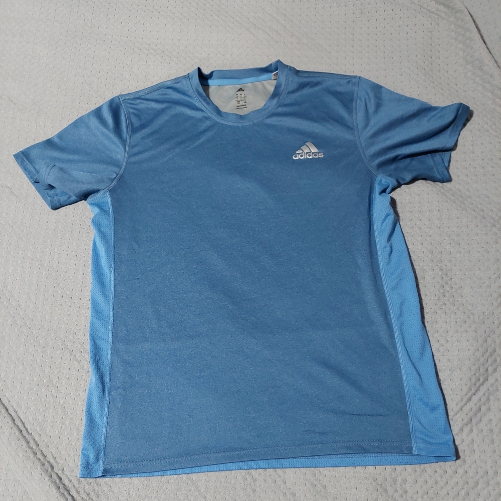 adidas Men’s Sky Blue Climacool Short-Sleeve Performance Tee